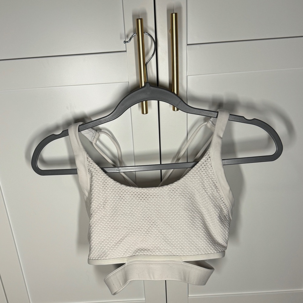 White sports bra